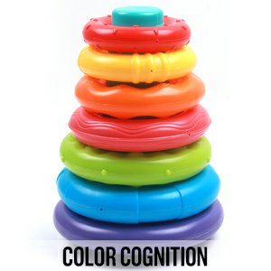 Baby Favorite Ring Tower 8 Pcs | Color Cognition Rings For Kids