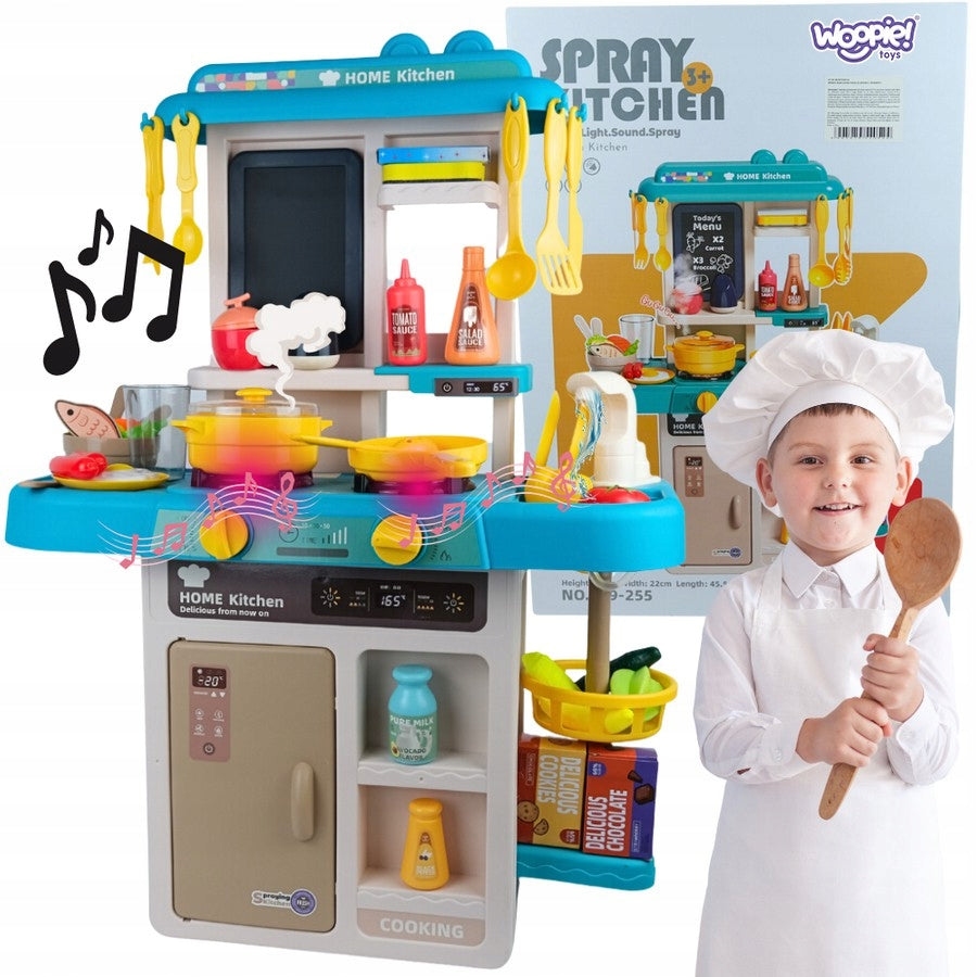 Realistic Toy Kitchen Set For Kids | Detailed 53 Pcs Spray Kitchen Set With Water & Sound