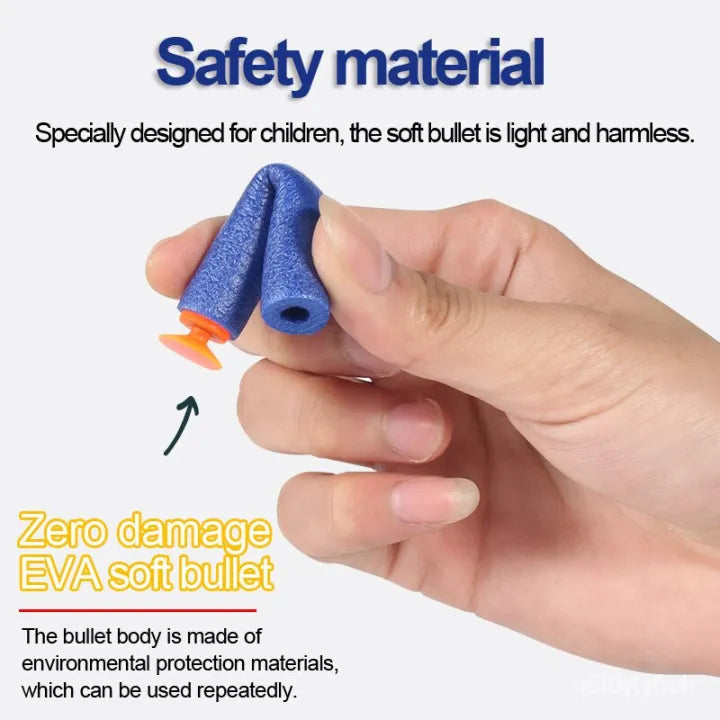 Automatic Soft Bullet Toy Gun | BLAST Super Electric Gun With Target