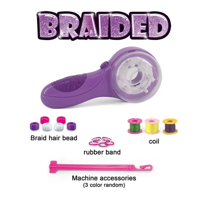 Braided | Electric Automatic Hair Braider | Portable Electric Hair Beading DIY Kit