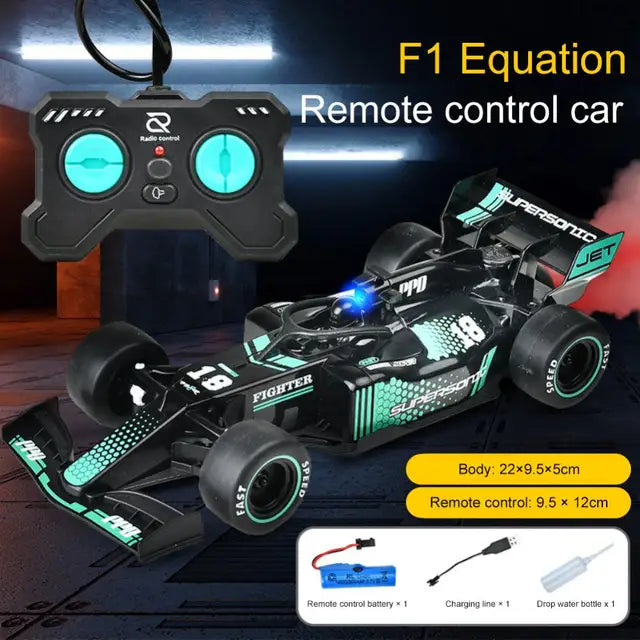 F1 Remote Control | Car Racing Equation 1-20 Scale | Tail Spray Cool Special Effect