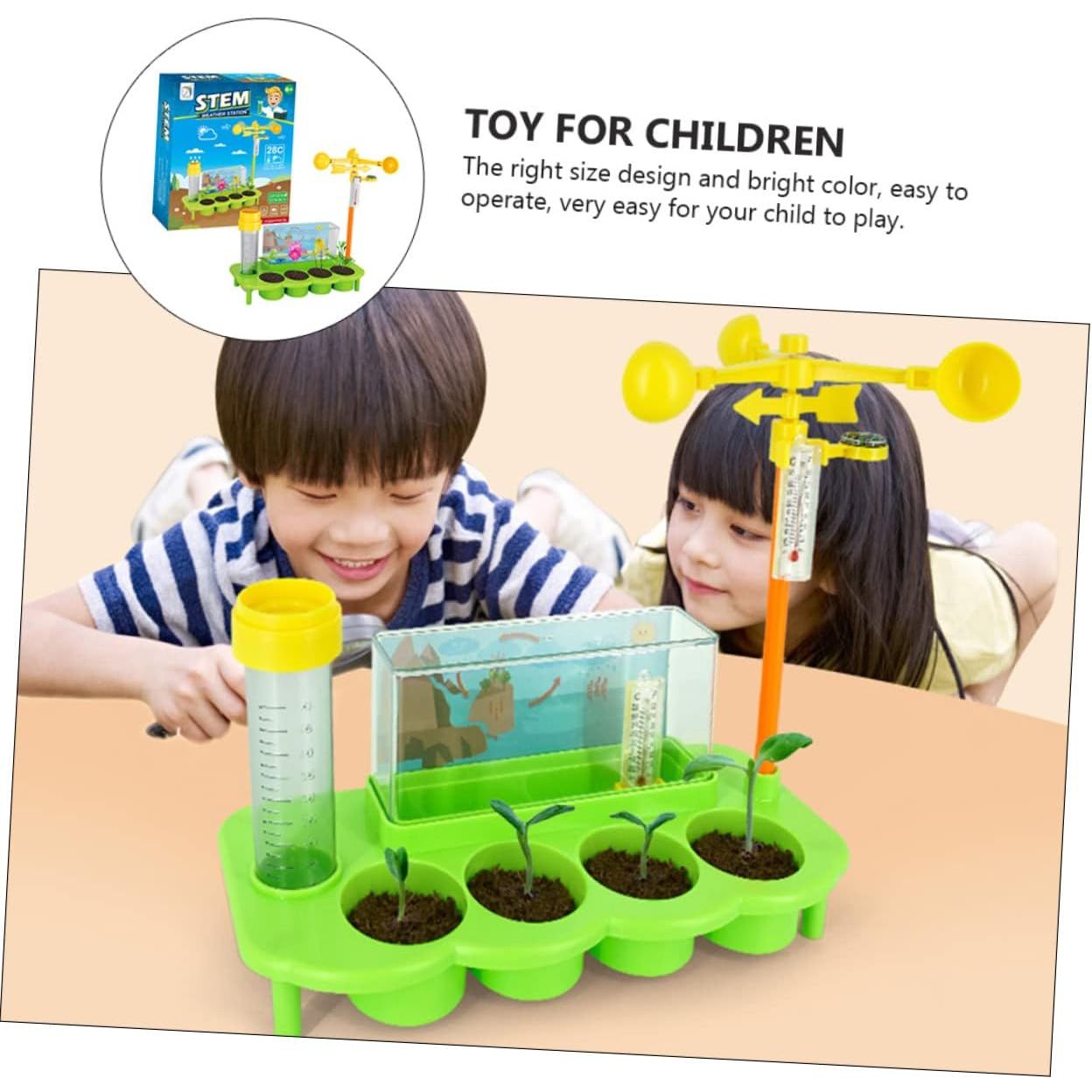 Stem Weather Station Kit | Science Experiment Kit For Kids | Plant Growth & Climate Observation