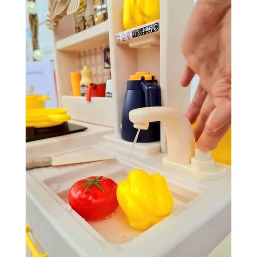 Spray Kitchen Set | 55 Pcs Kitchen Toy Set With Accessories & Sound Features