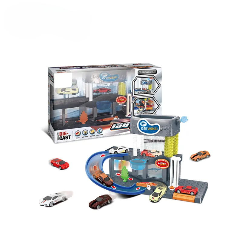 Car Wash Parking Lot DIE-CAST | Parking Lot Toy For Kids
