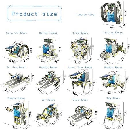 13-in-1 DIY Alloy Solar Robot Kit For Kids