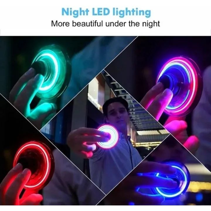 UFO Shaped Flying Disc Drone With LED Lights | Hand-Operated Flying Spinner Toy