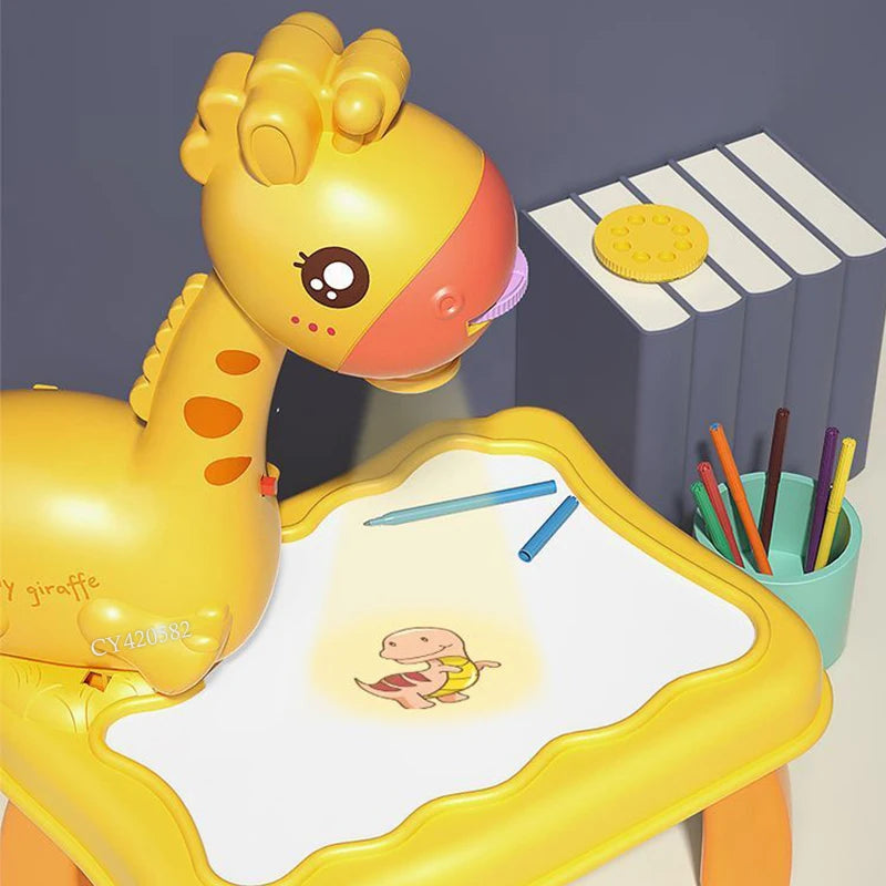 Giraffe Painting Table Projection | Painting Projector Toy For Kids