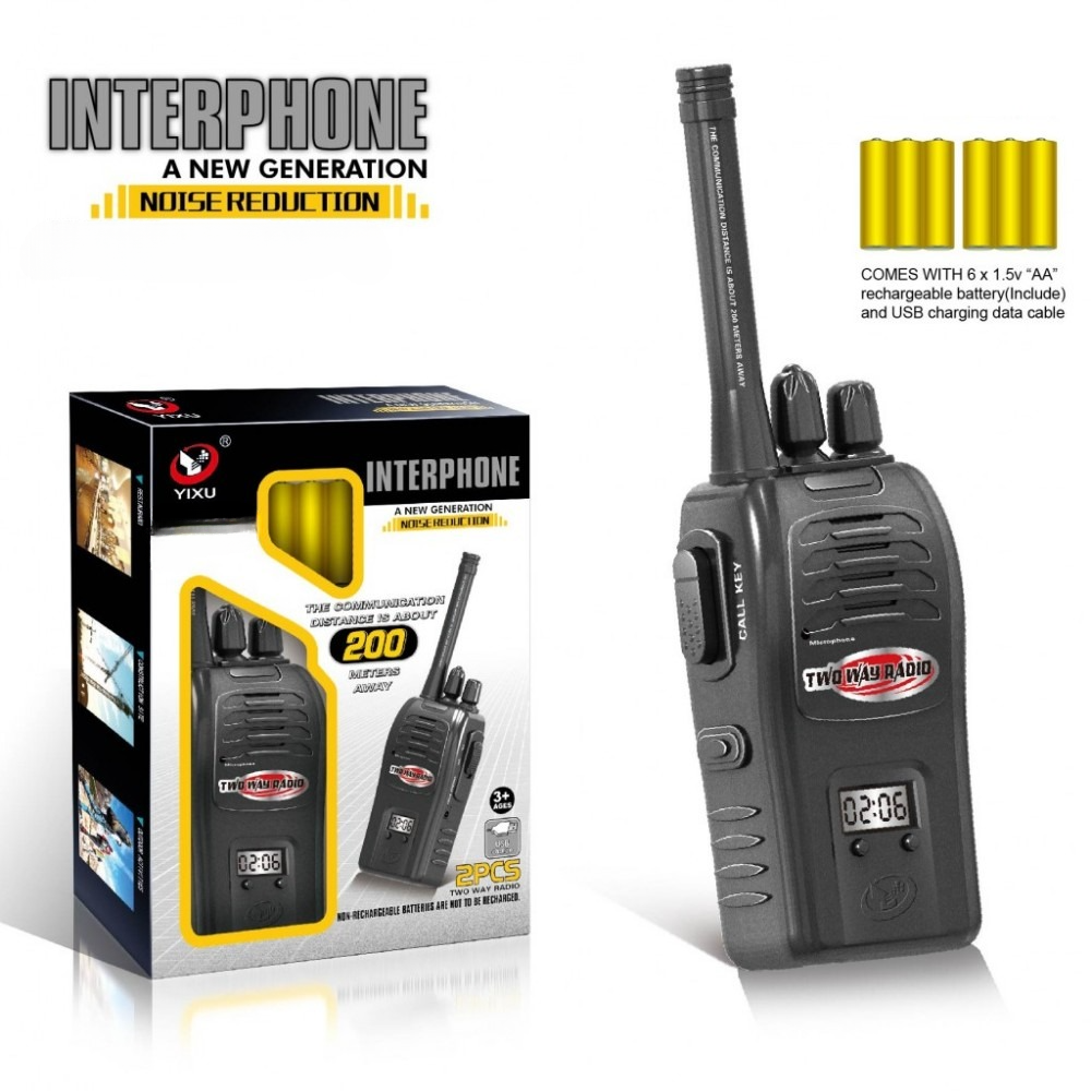Interphone Walkie Talkie Two Way Radio | 2 Pcs Noise Reduction 200 Meters Away