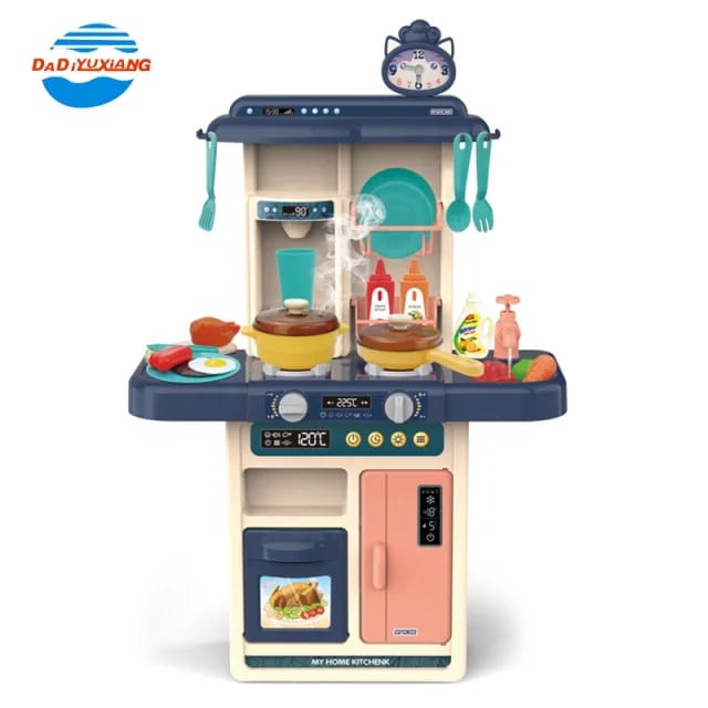 Spraying Mist Kids Kitchen Play Set With Sink & 42 Accessories