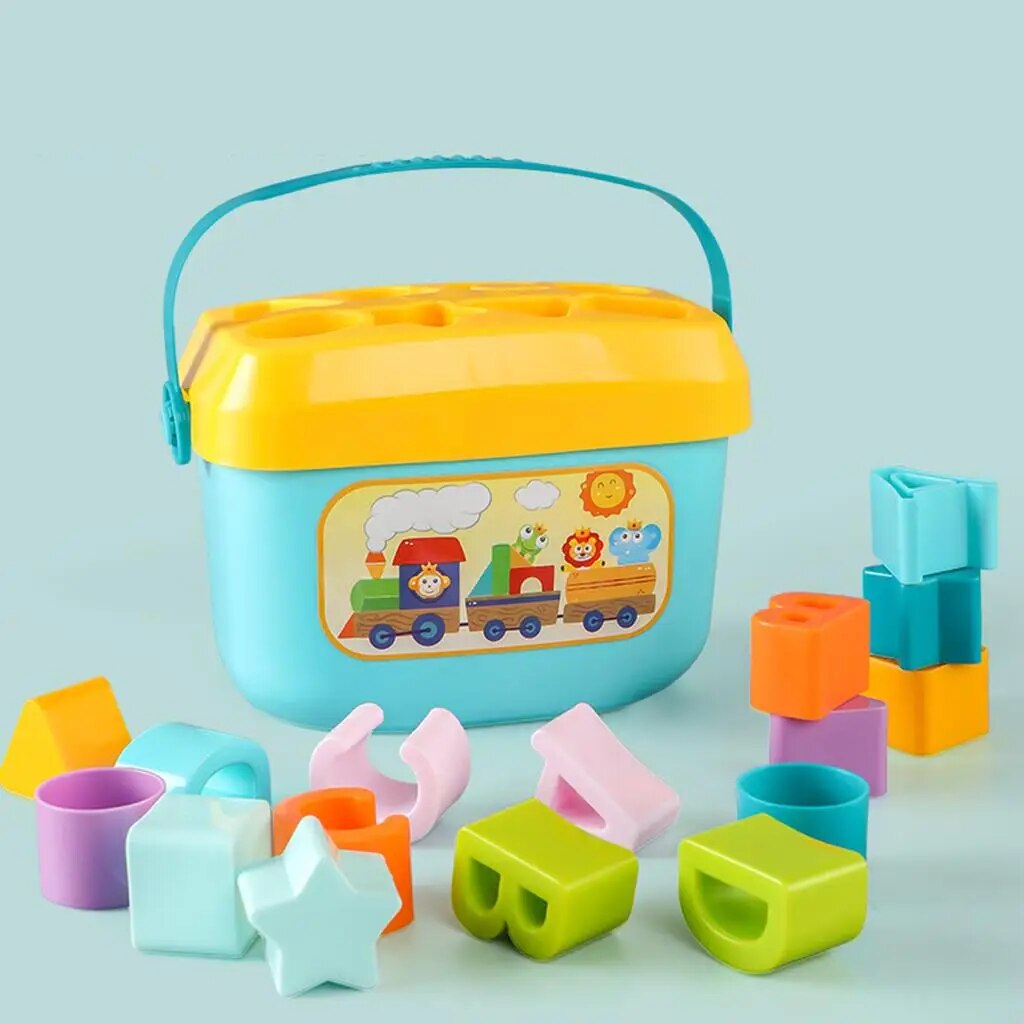 Bucket Kids Playing Toy Box | Shape Guessing Game