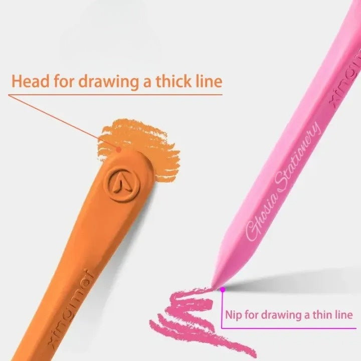 Plastic Triangular Shaped Color Crayons | 12 Pcs & 18 Pcs Colouring Set