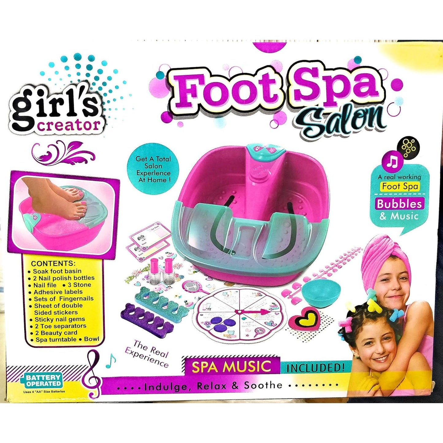 Girls Creator | Foot Spa Salon | Real Working Spa With Music & Bubbles