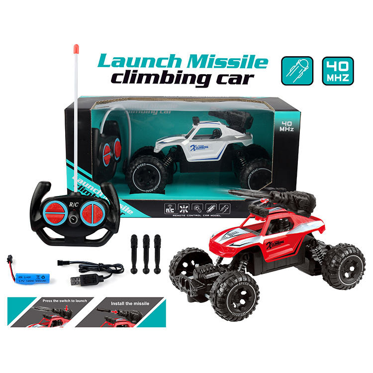 Spray Type & Launch Missile Remote Control Climbing Car | 1-18 Scale Rock Crawler Climbing Car