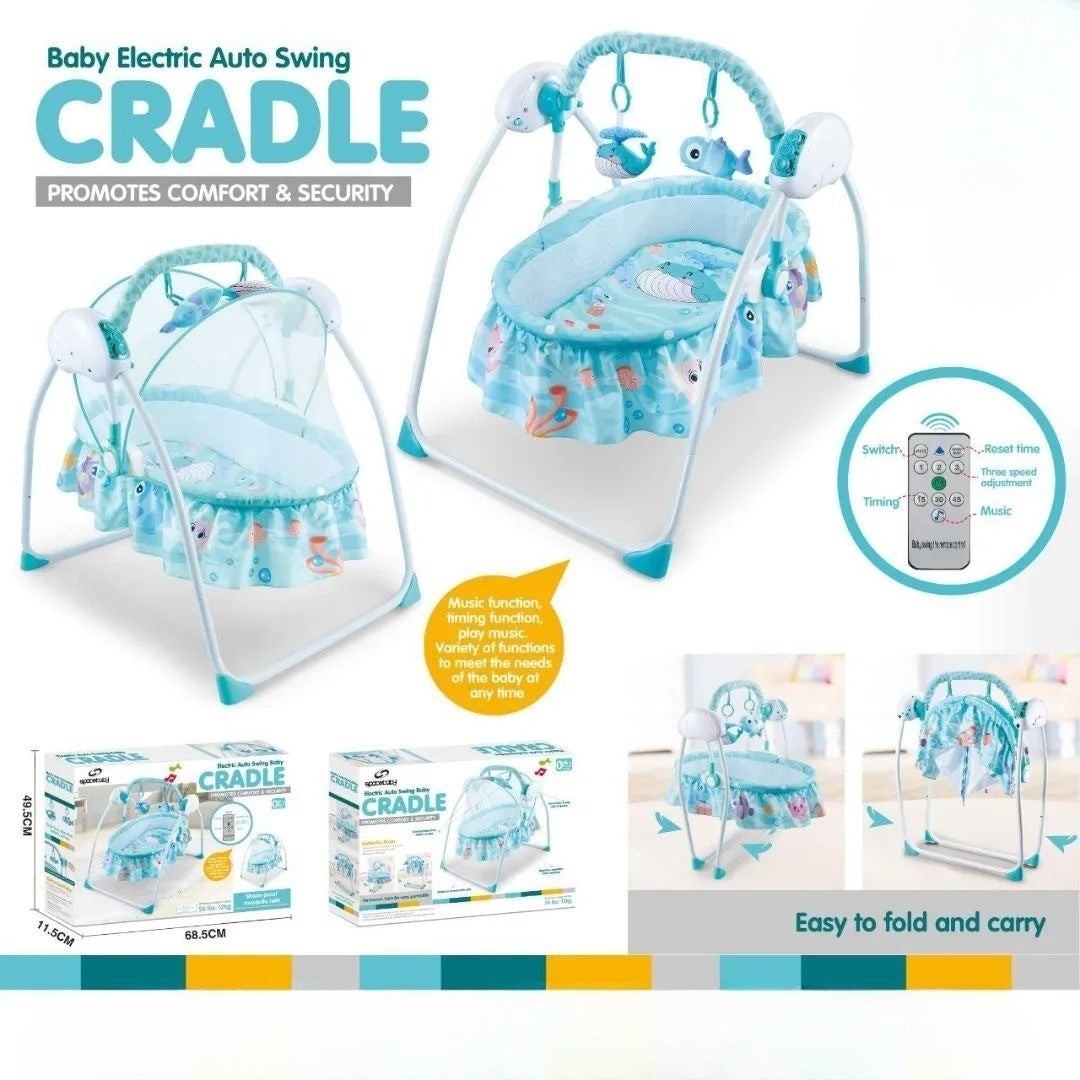 Baby Craddle Rocker | Remote Control Swing For Baby