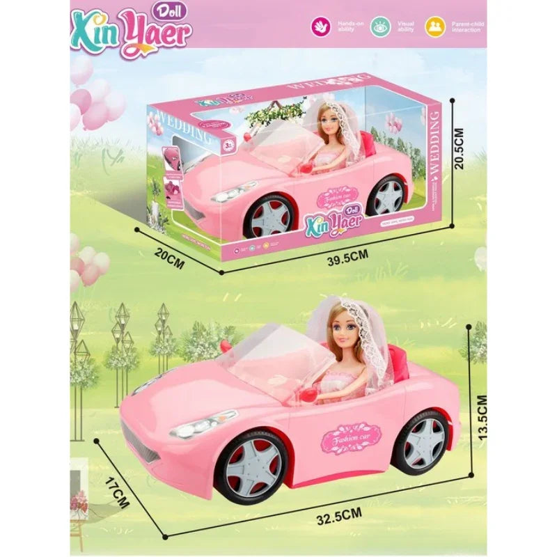 Xin Yaer Doll Car | Barbie Bride Detailed Toy Car