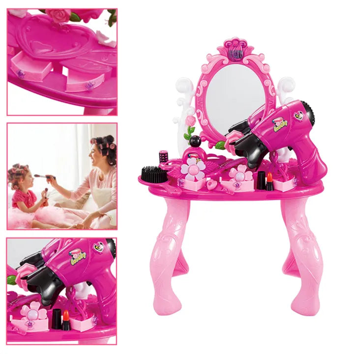 Simulation Dressing & Makeup table With 21 Pcs For Girls