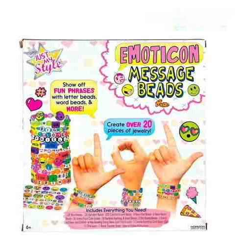 Emoticon Message Beads DIY | Makes 20 + Jewelry Pieces  For Kids
