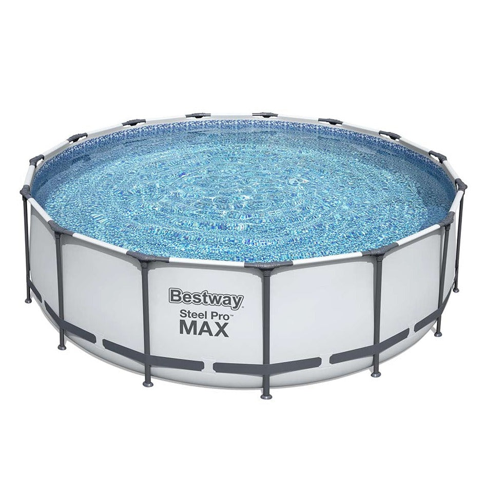 BESTWAY Steel Frame Pool With Filter Pump 15ft x 4ft