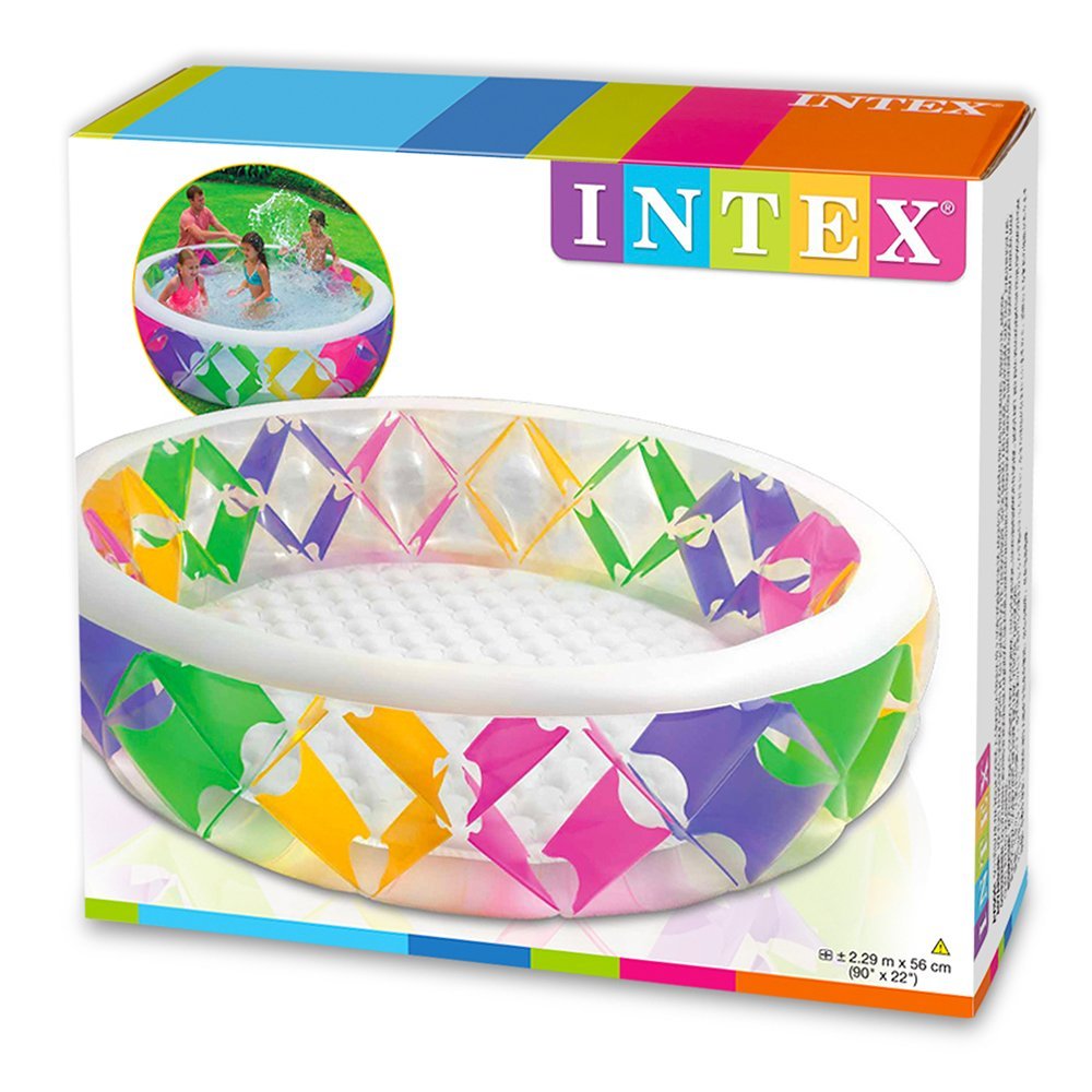 INTEX Pin Wheel Pool Swim Centre For Kids 7ft 6in x 1ft 10in