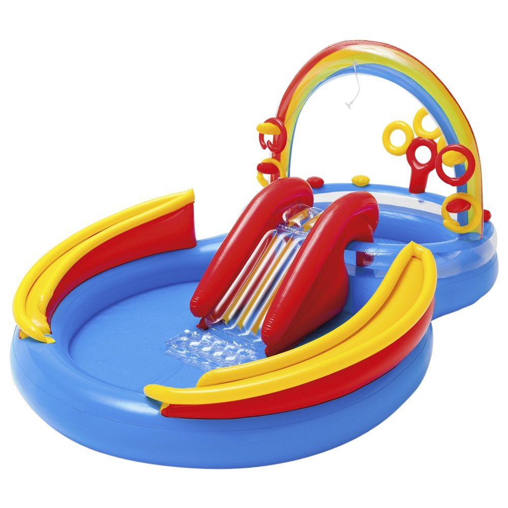 INTEX Rainbow Play Pool Centre For Kids 9ft 9in x 6ft 4in x 4ft 5in (1ft Depth)