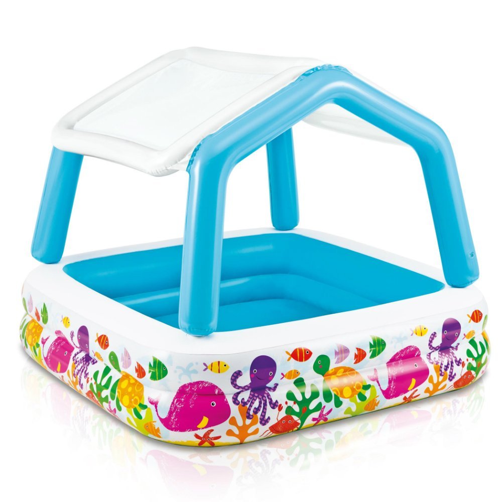INTEX SunShade Baby Pool 5ft 2in x 5ft 2in x 4ft (8.5in Depth)