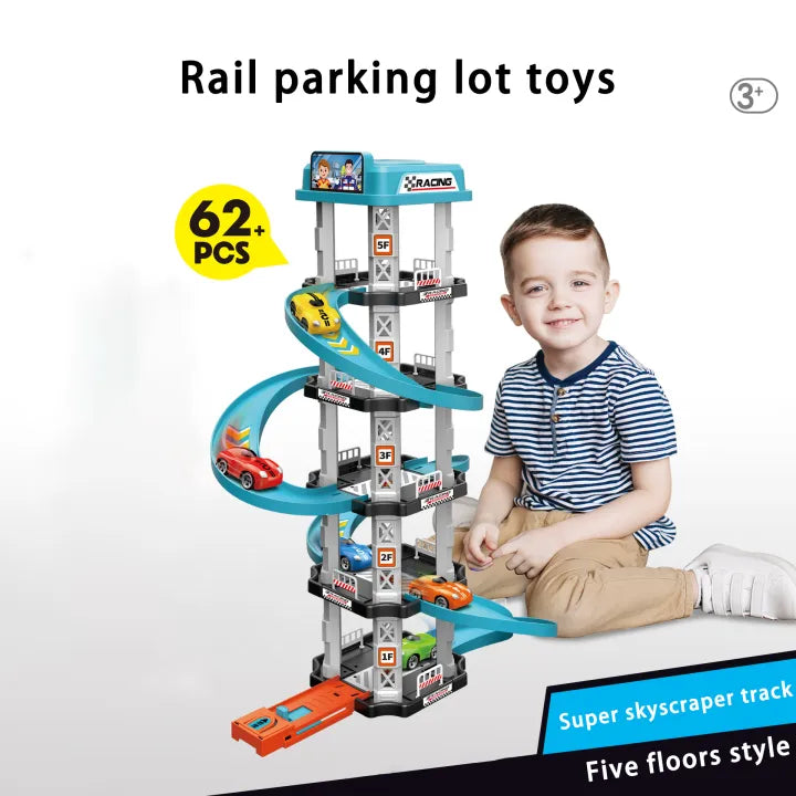 Parking Racing Speed Racing Car Spiral | 24 Pcs Dog Track For Kids