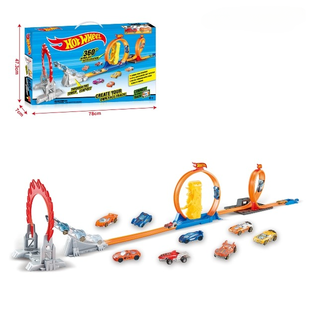 Hot Wheel 360 Degree  Double Ring Speedway Race Track