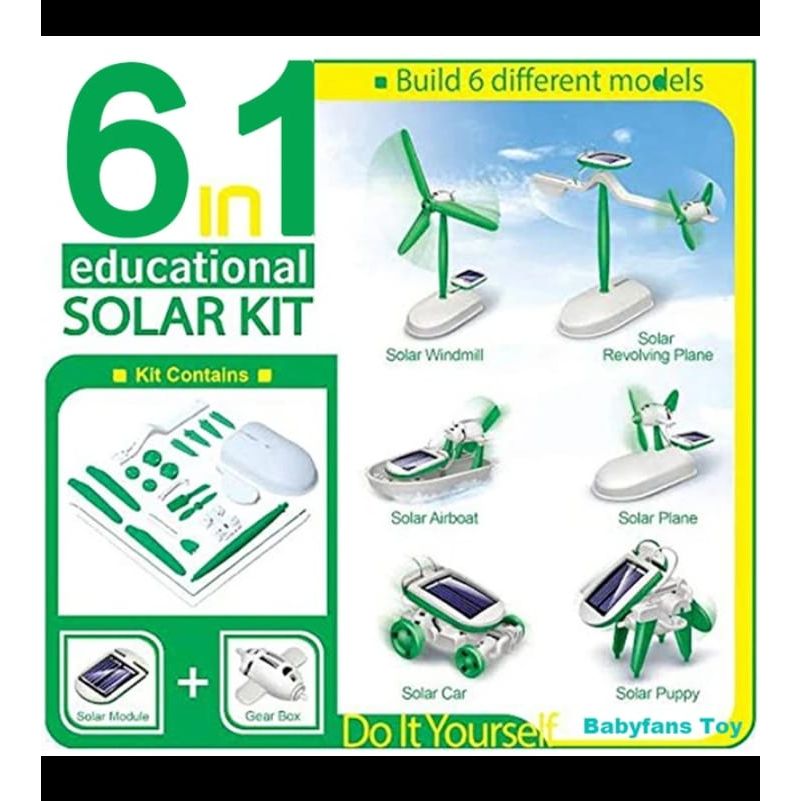 Robot Kits | Solar Educational Kit | 6in1 Solar Learning Kit