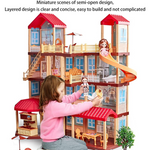 Qixi Toys | Princess Doll House | 395 Pcs Doll House