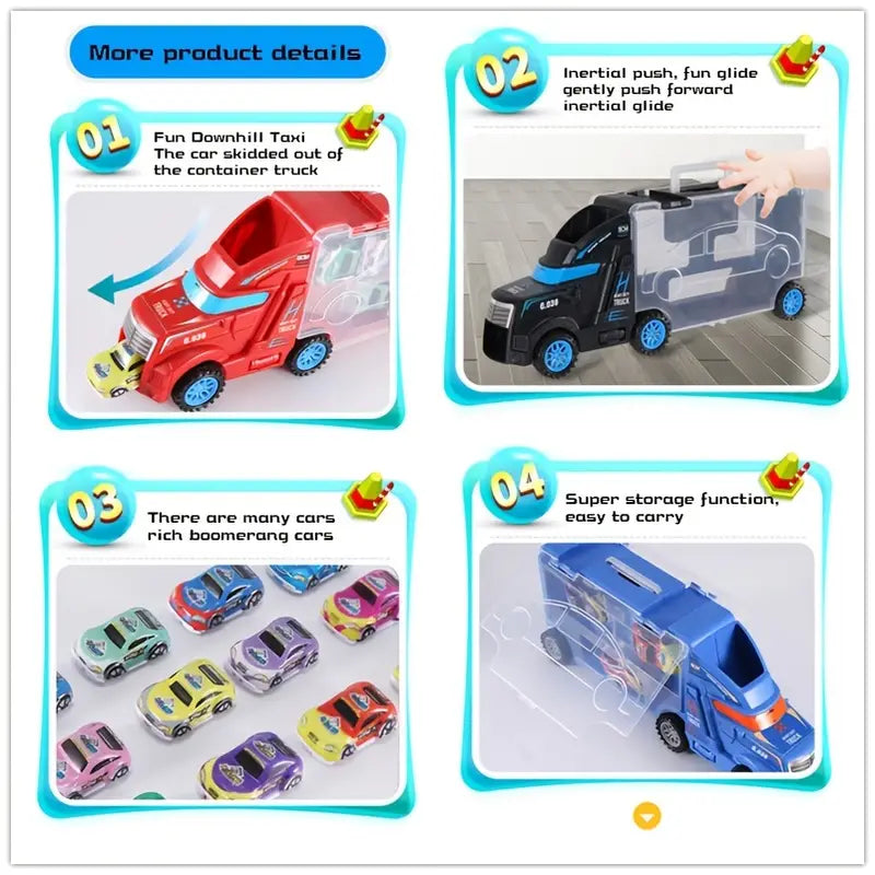 Hot Wheel Heavy Truck Tack Trailer Combination Die Cast | Truck Toy For Kids