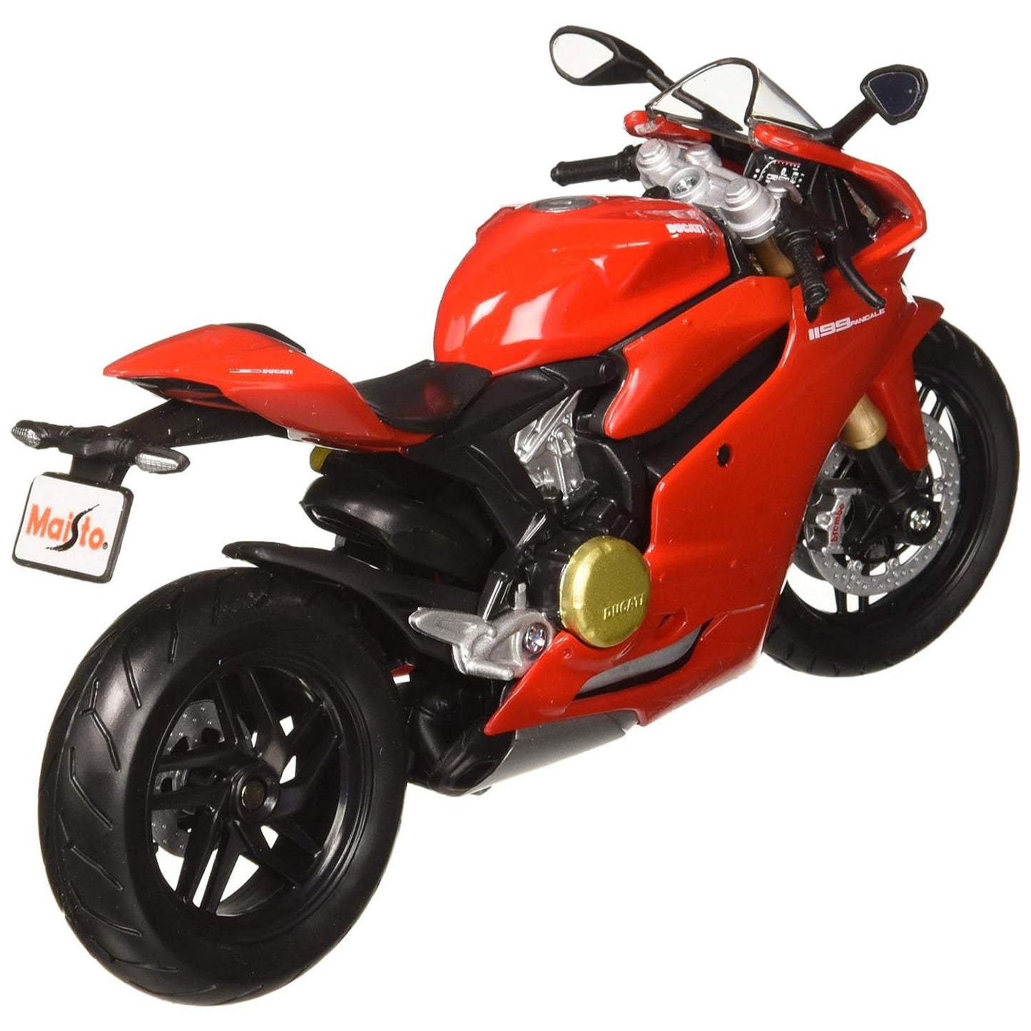 Die Cast Duccati Crose Alloy Motorcycle Toy With Lights