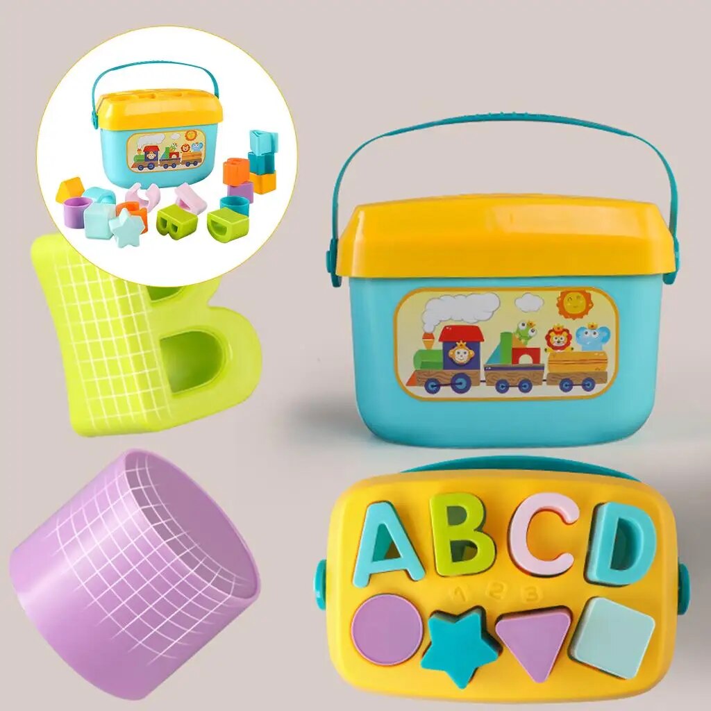 Bucket Kids Playing Toy Box | Shape Guessing Game