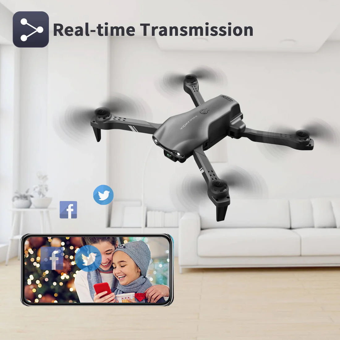 4DRC Highspeed Drone With Camera And Real Time Transmission