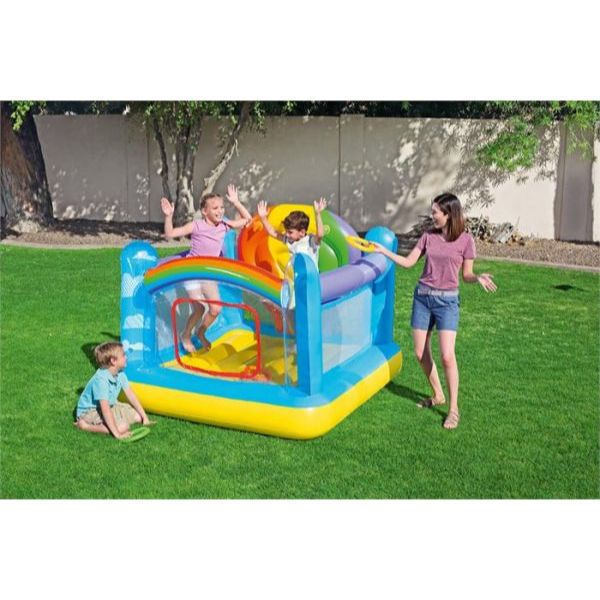 Bestway Inflatable Jumping Balloon Bouncer Gym For Kids 5ft 9in x 5ft 8in x 4ft 6in