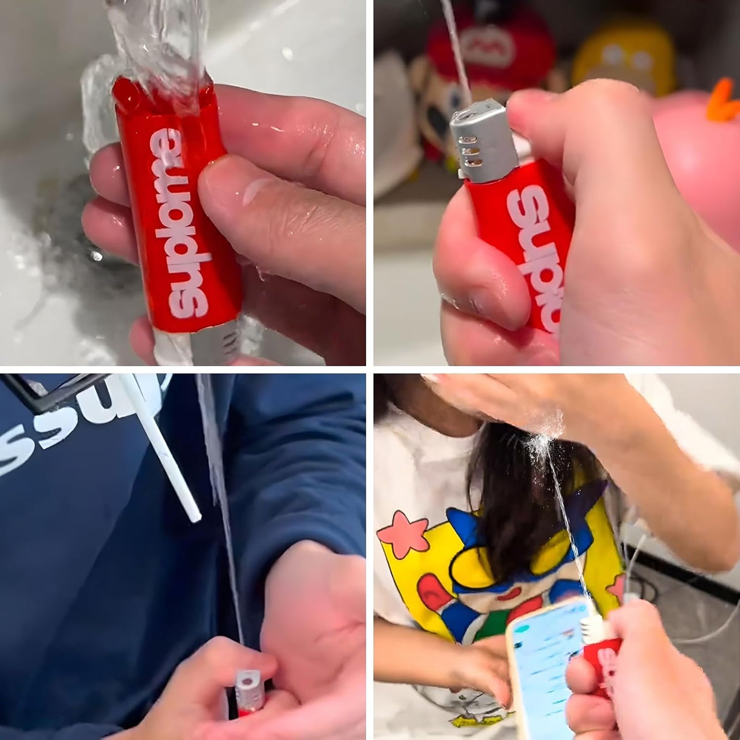Water Spray Gun Lighter Toy