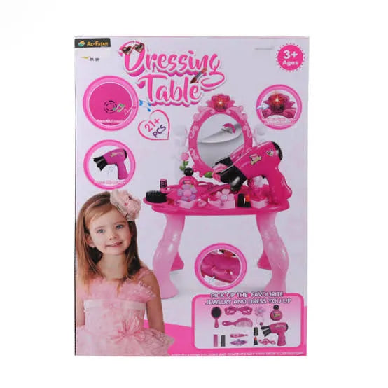 Simulation Dressing & Makeup table With 21 Pcs For Girls