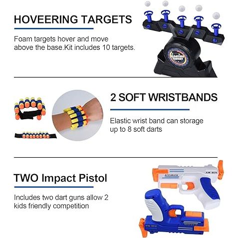 Floating Air Target Shooter | Nerf Pistol Gun | Soft Bullet Two Player Game