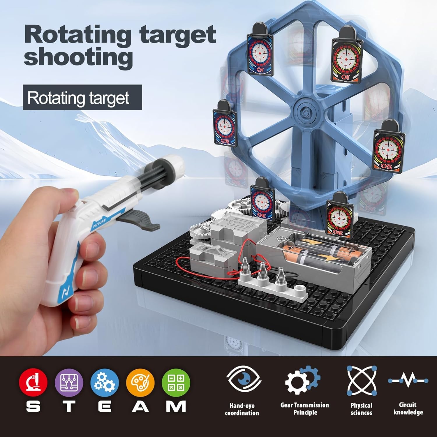 DIY Bow And Arrow Rotating Circuit Kit Toy