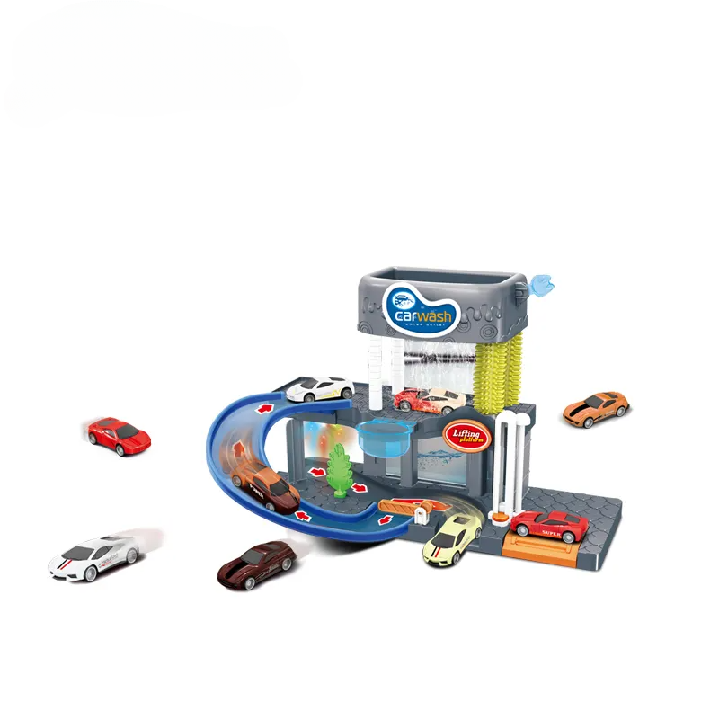 Car Wash Parking Lot DIE-CAST | Parking Lot Toy For Kids
