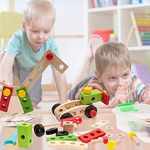 Wooden Nuts & Bolts Construction Toy | DIY Screw Assembly Wooden Toy