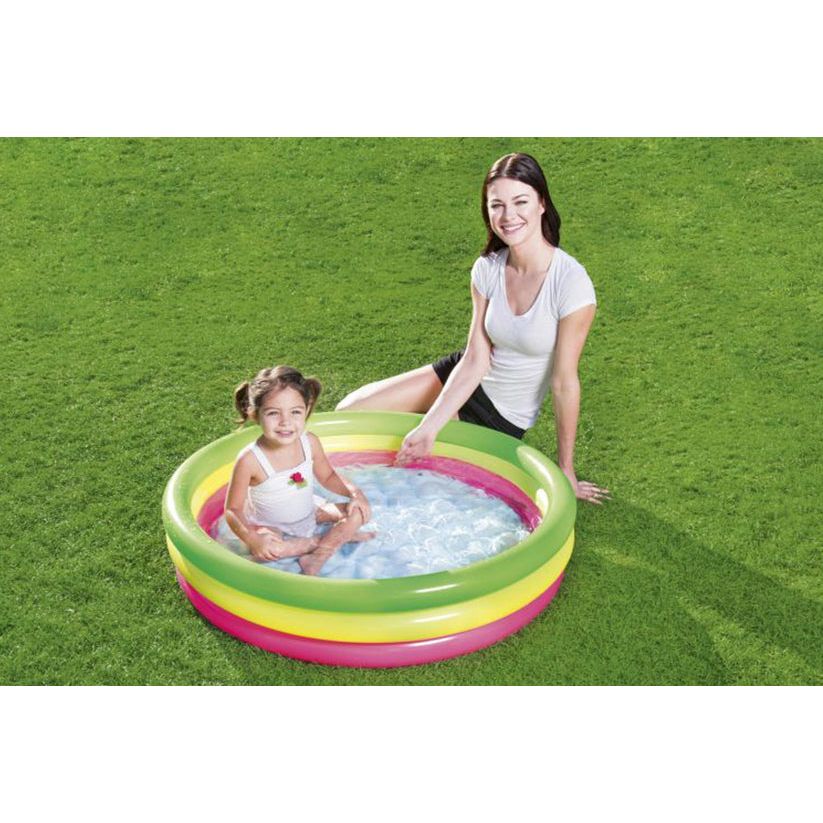 Bestway Inflatable Rainbow Swimming Pool For Kids 3ft 4in x 10in