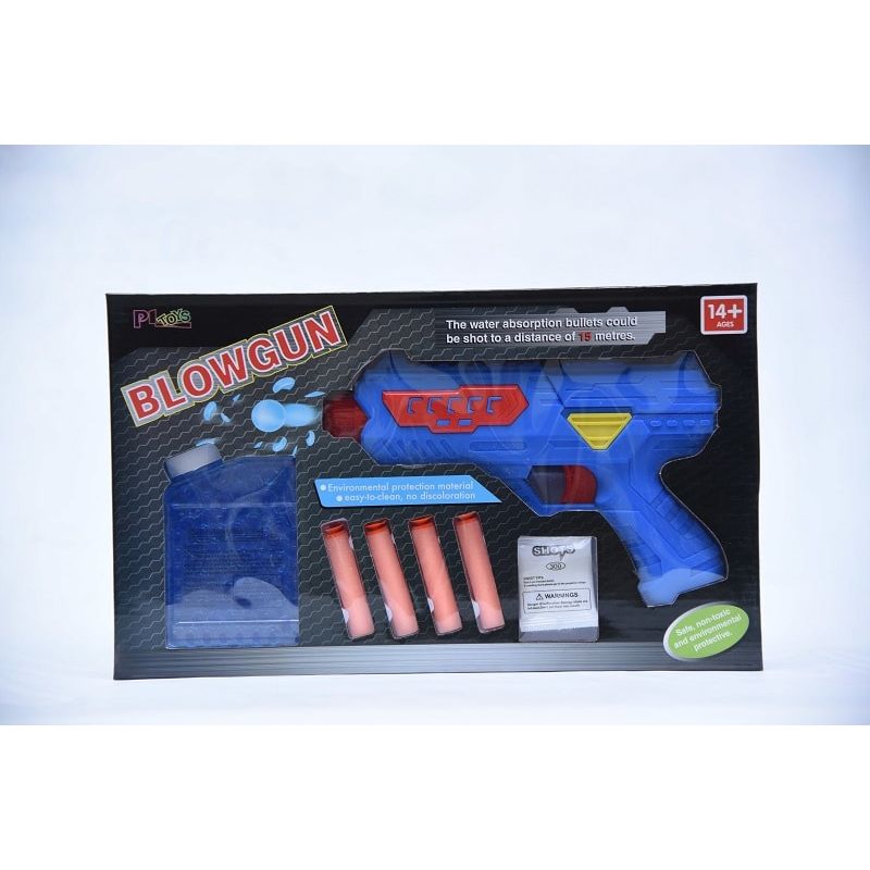 2-In-1 Soft Dart Blowing And Water Crystal Toy Gun