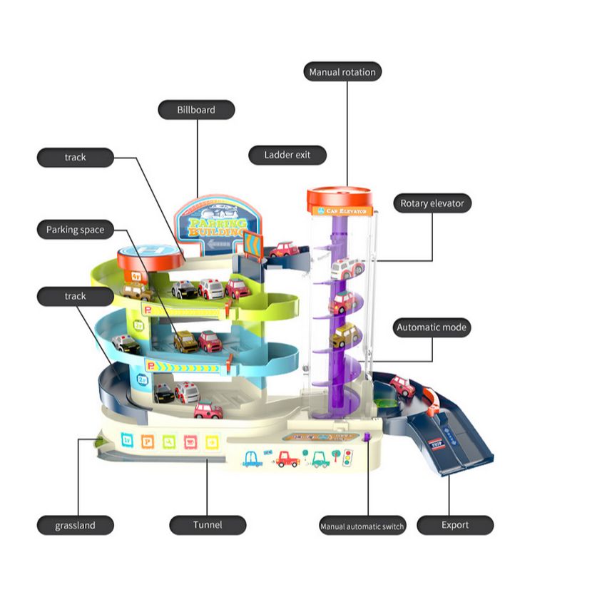 Parking Building Challenge Parking Game | Parking Toy For Kids