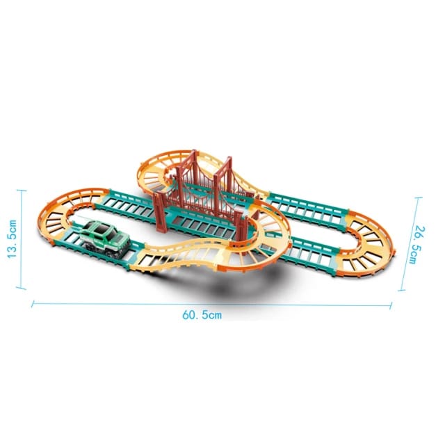 DIY Urban Rail Educational Track Set | Rail Track With Toy Truck