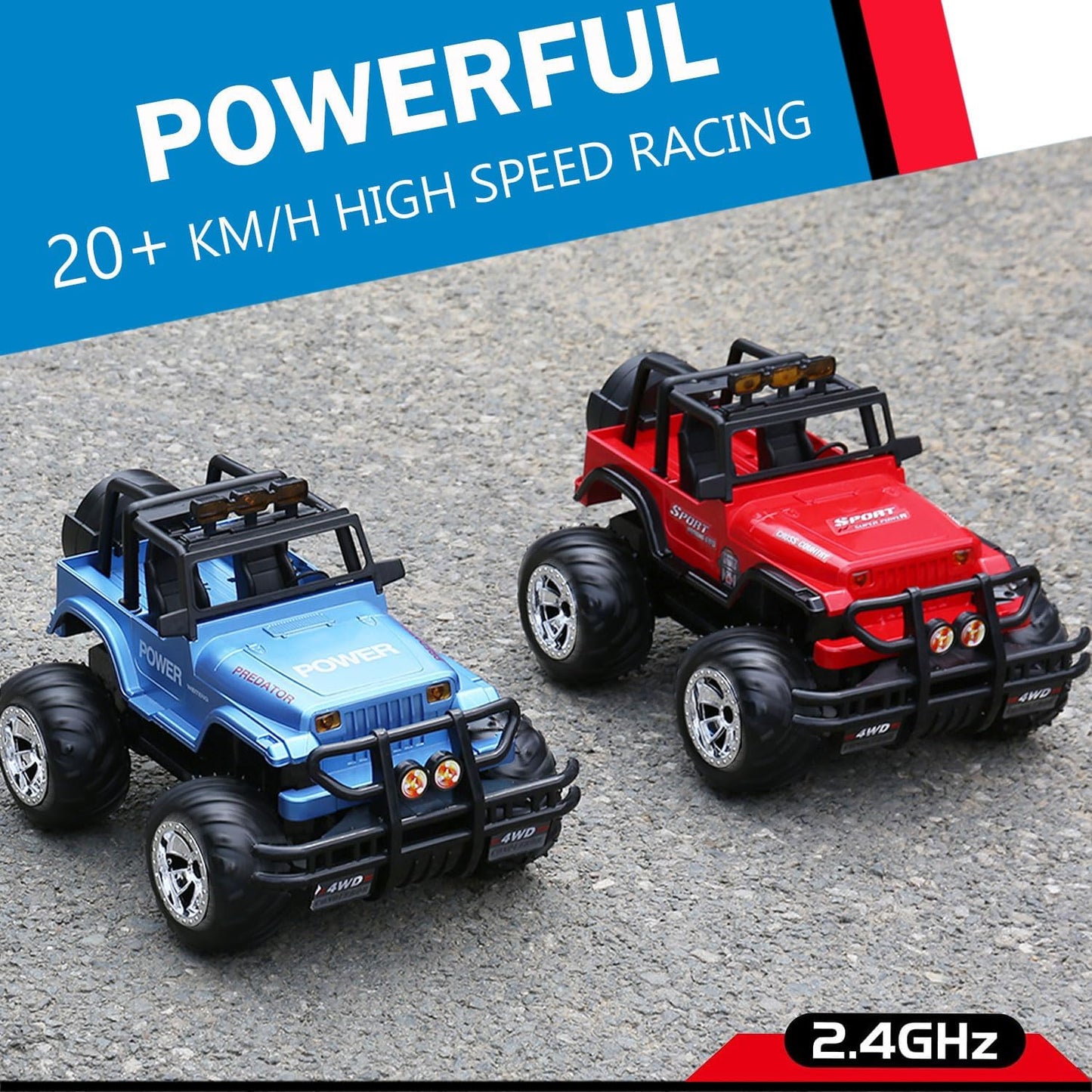 RC Off Road Jeep Car With Rechargeable Battery