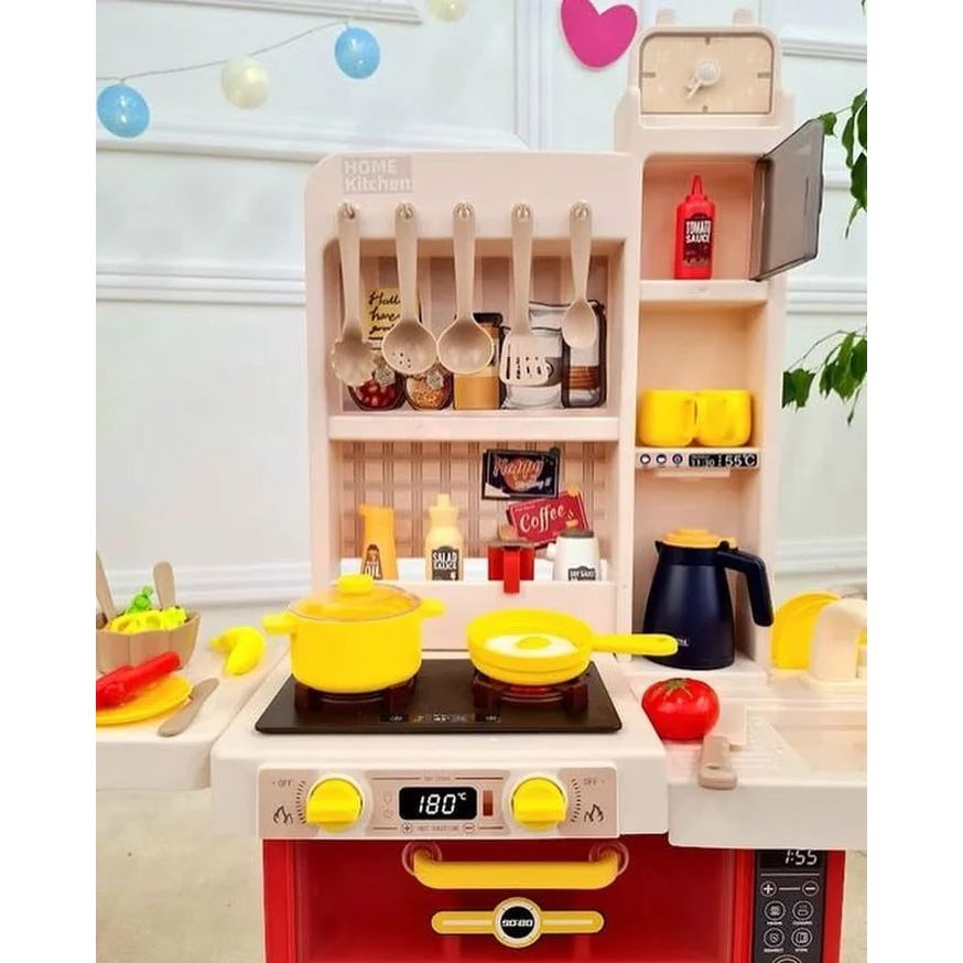 Spray Kitchen Set | 55 Pcs Kitchen Toy Set With Accessories & Sound Features