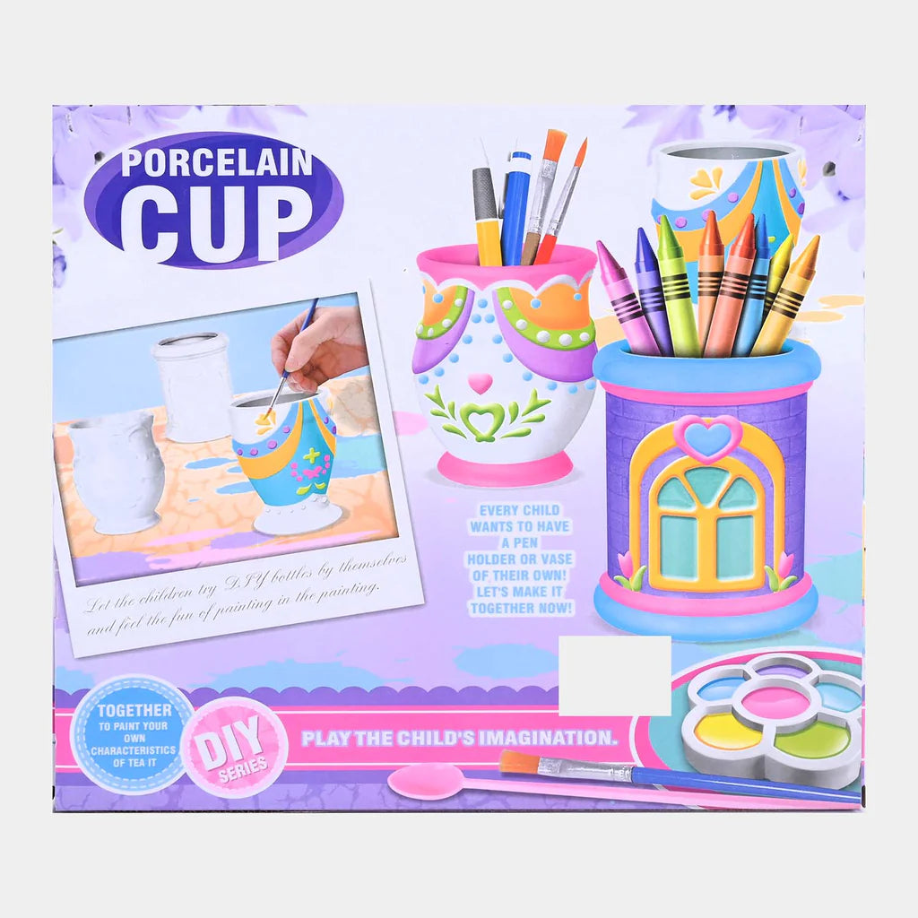 DIY Color & Painting Ceramic Cups Set