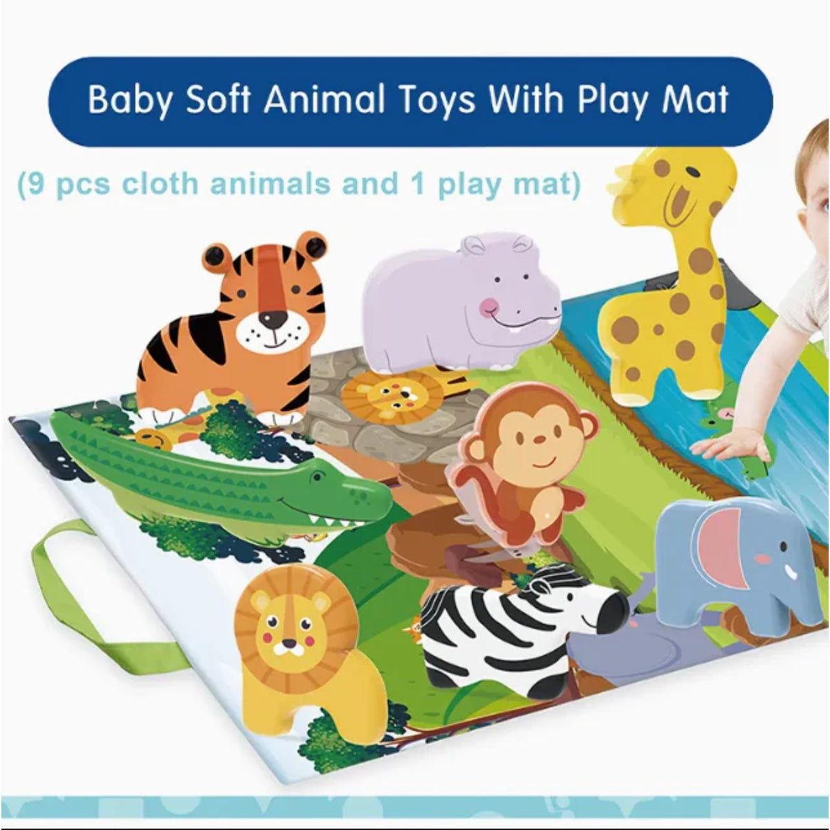 Kids Melody Play Set with 10 Animal Plush Toys