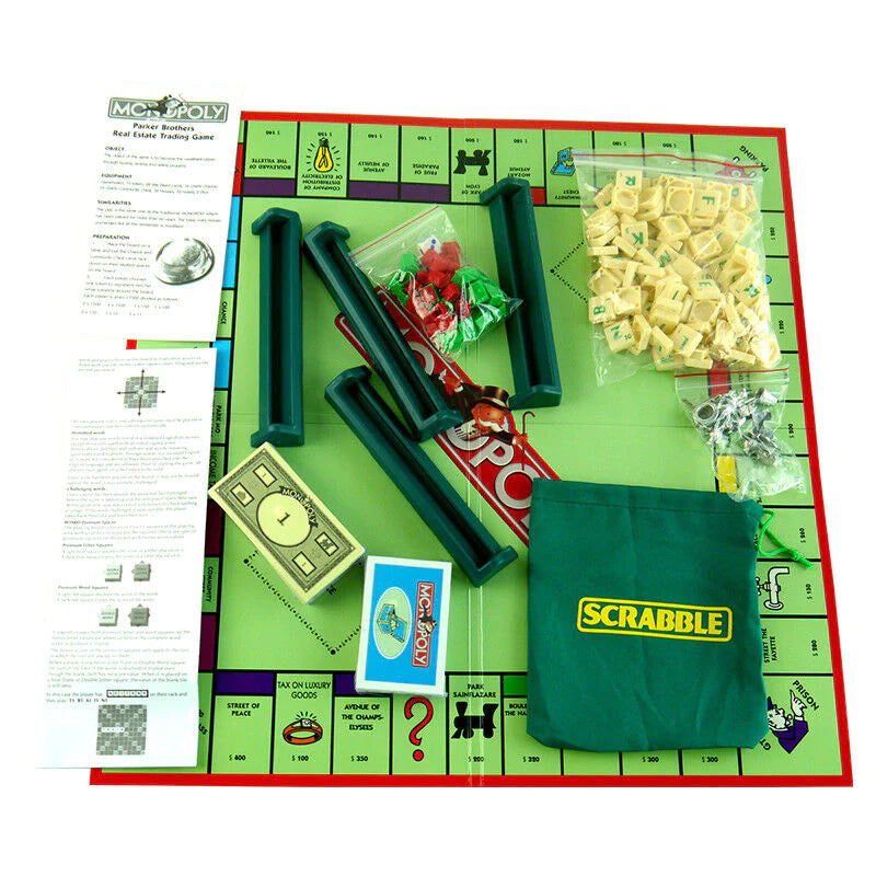 Scrabble & Monopoly | 2 in 1 Board Games