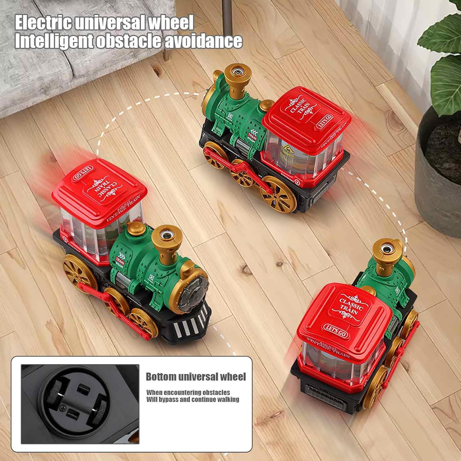 Spray Vintage Train | Obstacle Avoidance Wheel